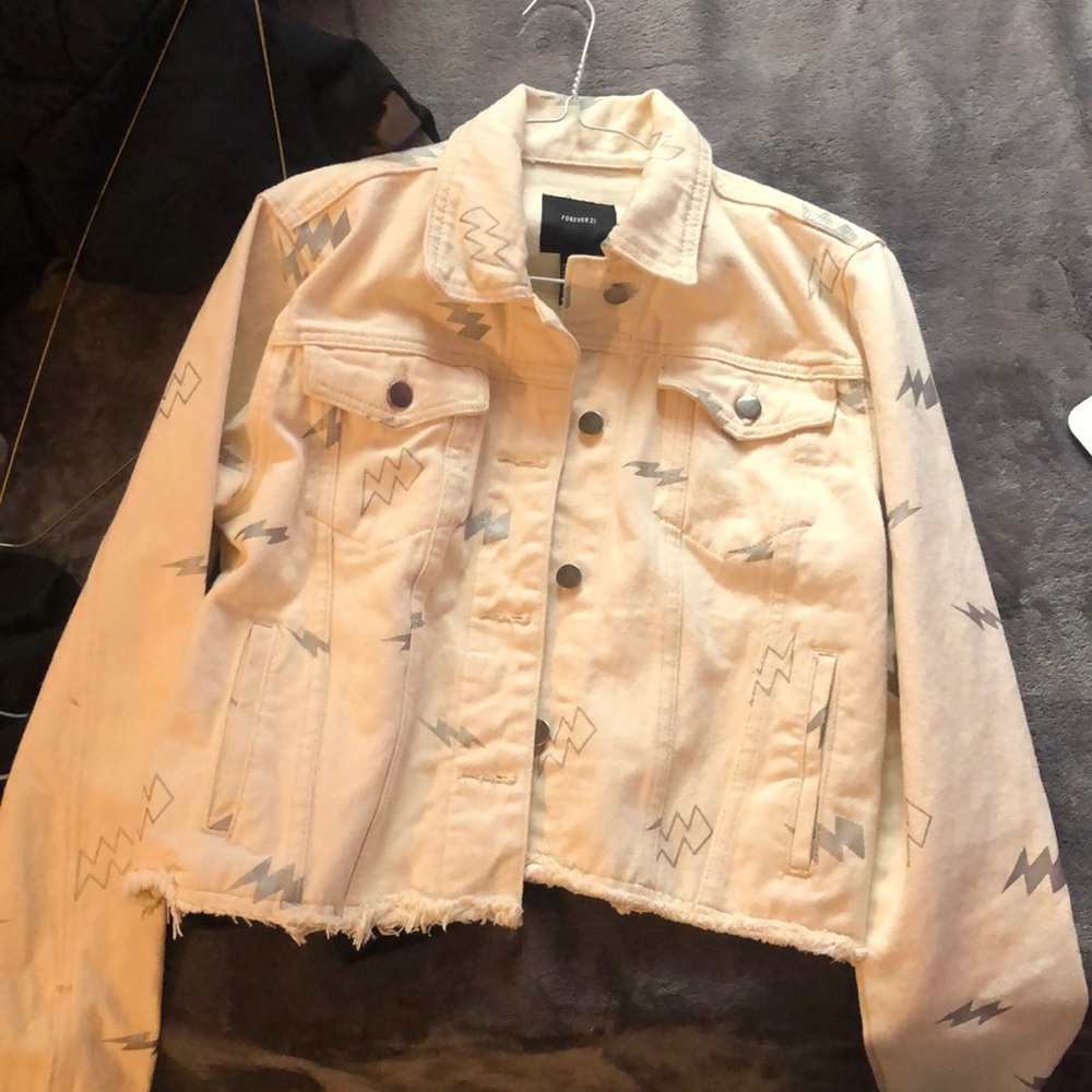 off white denim jacket